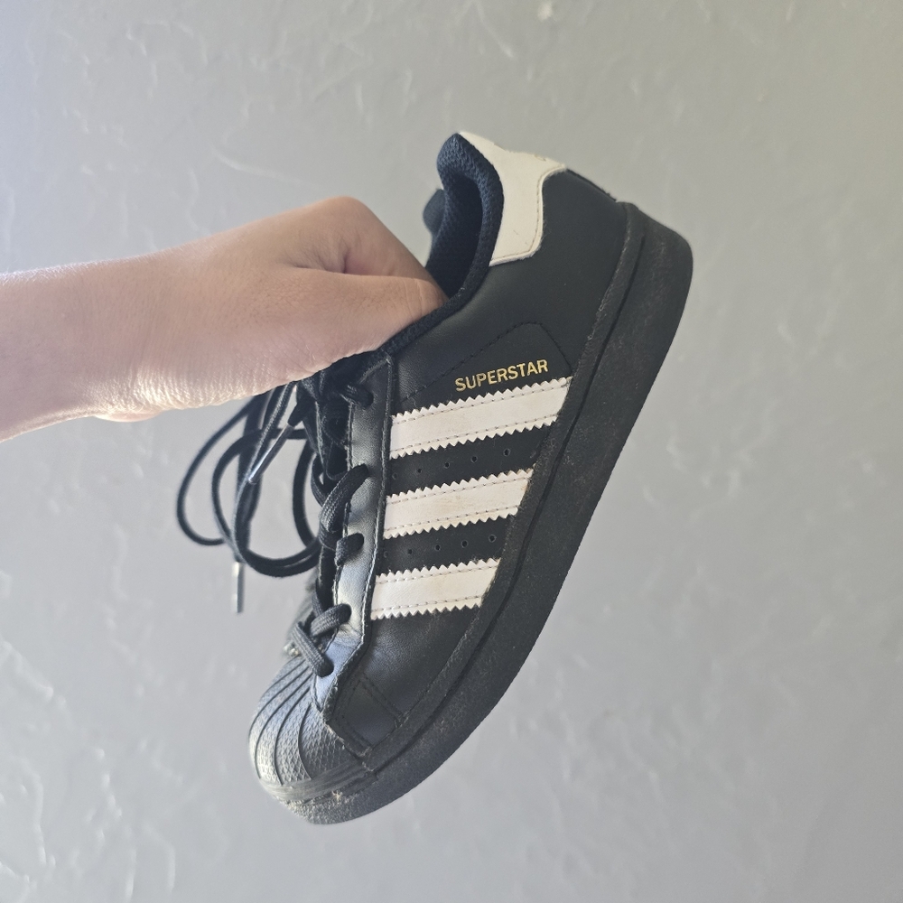 Adidas Superstar C Little Kids' Shoes Core Black-Cloud White EF5394